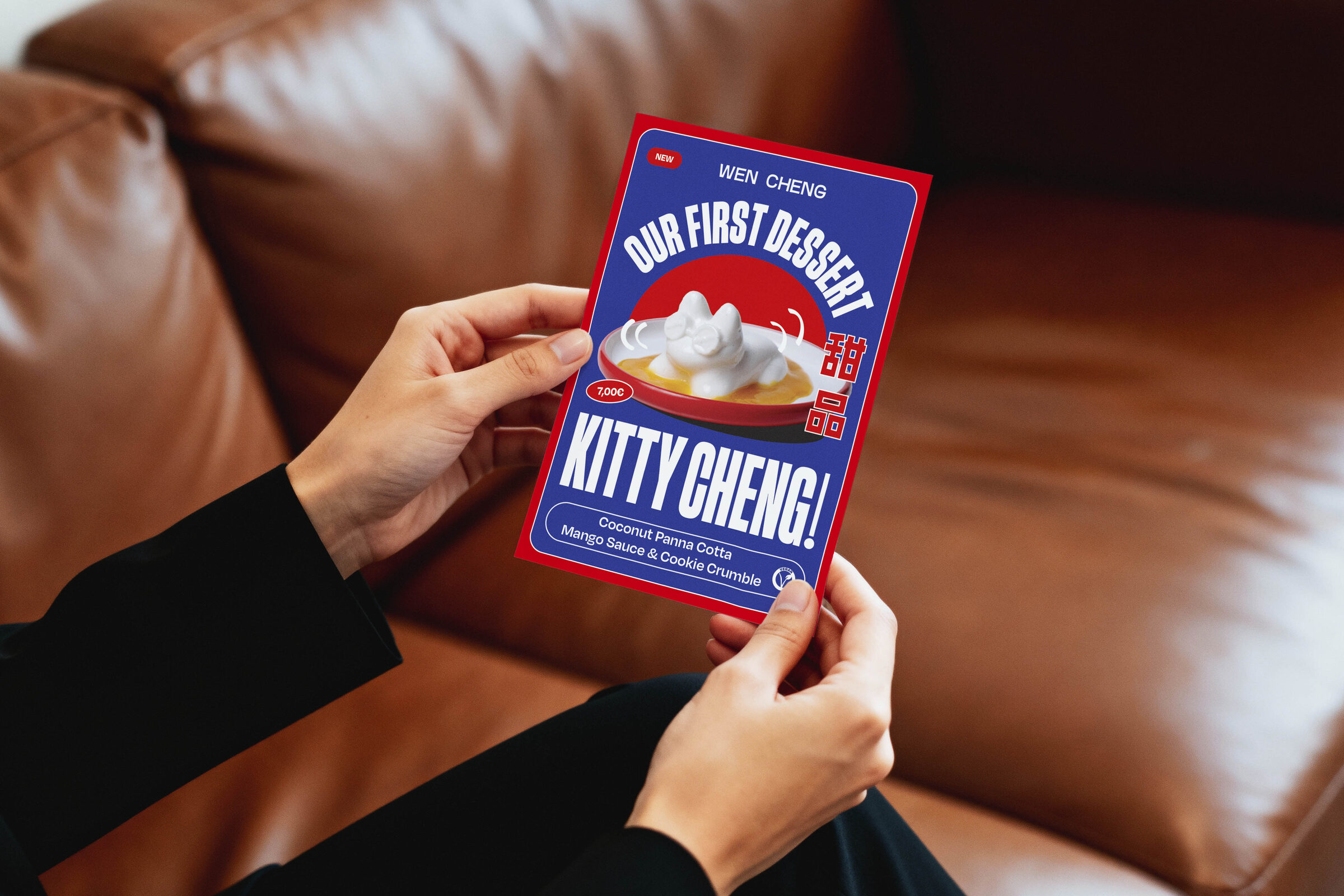 Kitty Cheng poster held in hand