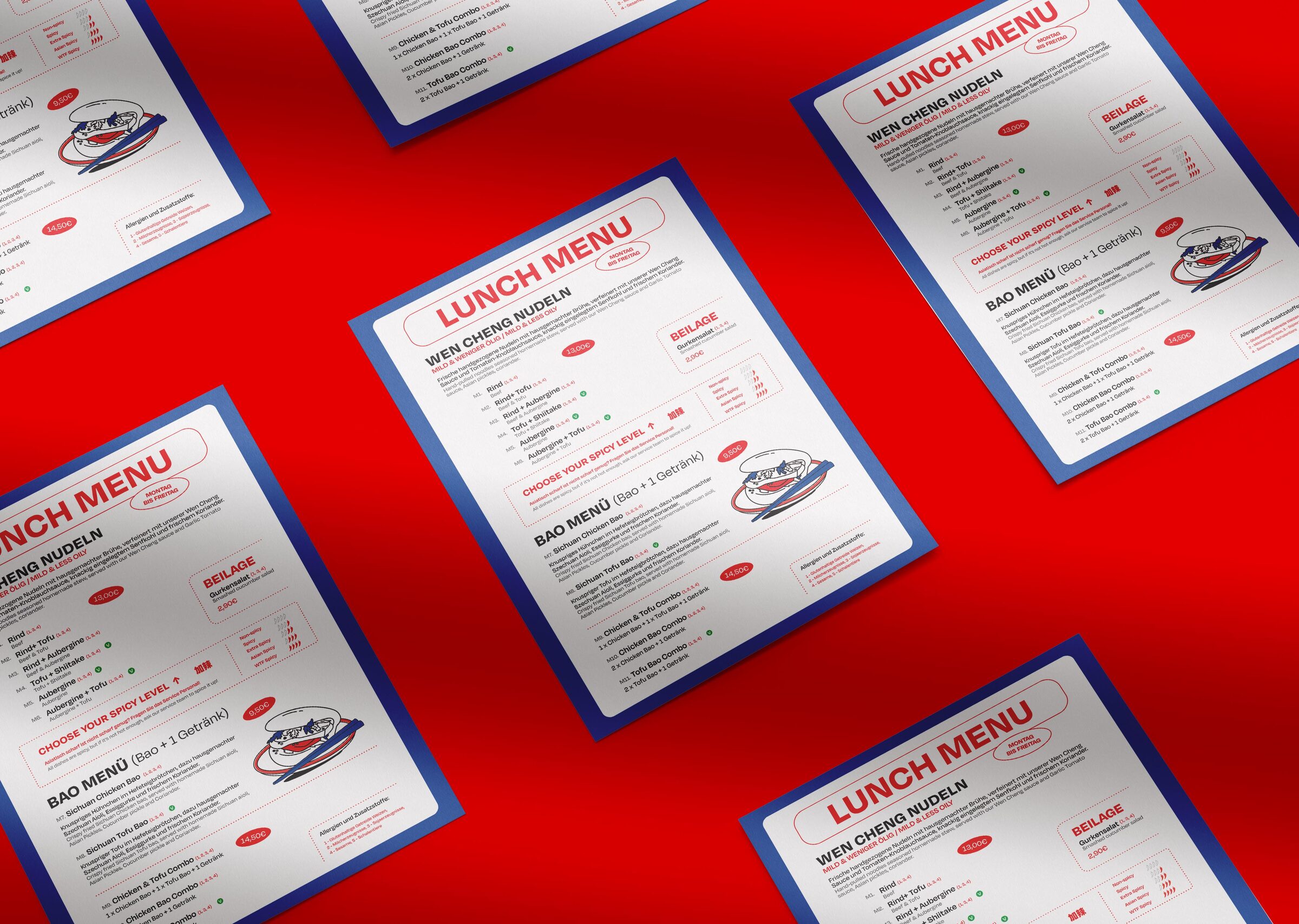 Wen Cheng menu and print design 13