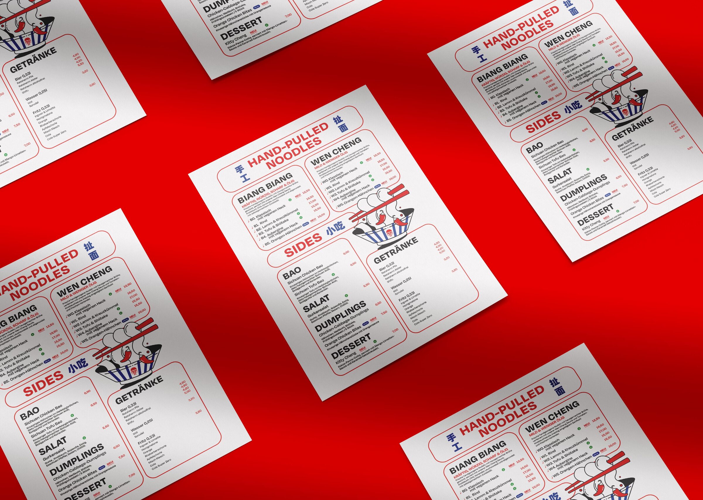 Wen Cheng menu and print design 4